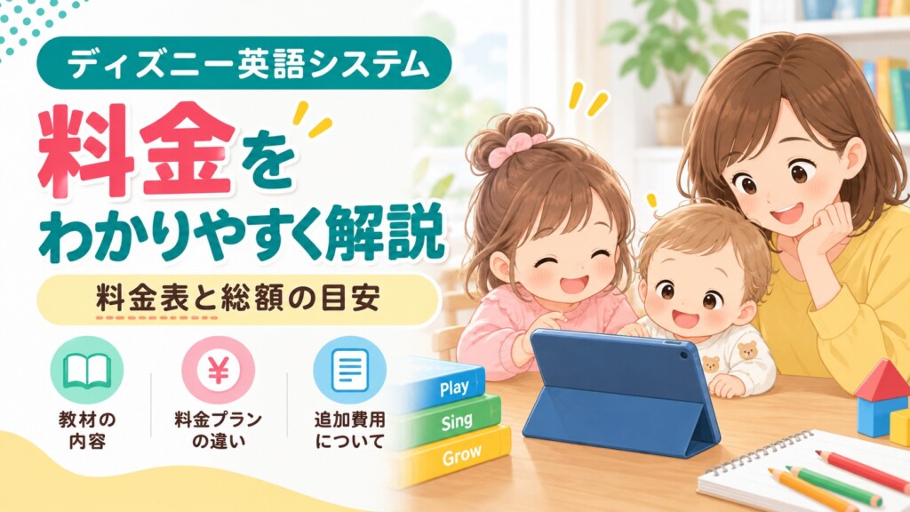 ディズニー英語システムの値段と2026年最新料金表を示すアイキャッチ