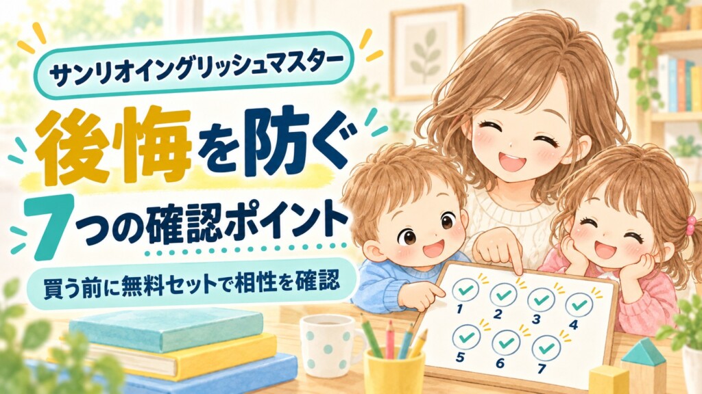 サンリオイングリッシュマスターで後悔を防ぐ7つの確認ポイント