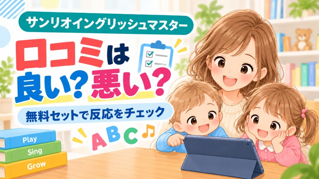 サンリオイングリッシュマスターの口コミと無料セットで確認する流れ